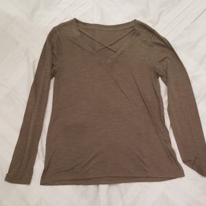 Long Sleeve Criss Cross Tee